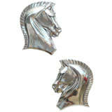 Art Deco Stylized Horse Wall Sculptures Art Deco Stylized Horse Wall Sculptures