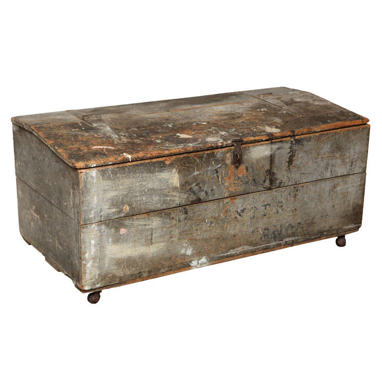 19th c. Railway Engineers Trunk For Sale