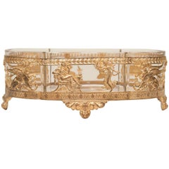 French Empire Style Ormolu and Glass Dish