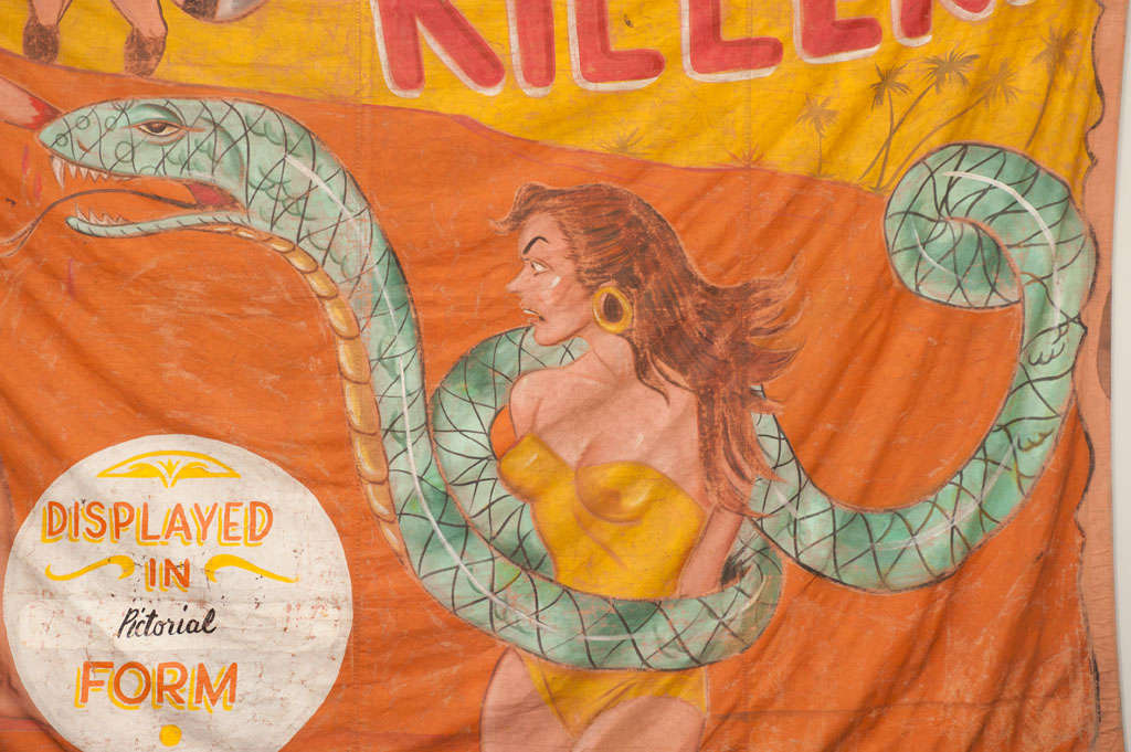 Canvas Mankillers Circus Banner For Sale