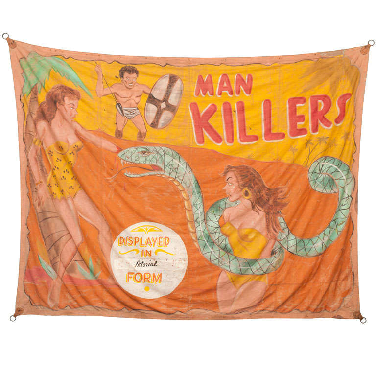 Mankillers Circus Banner For Sale