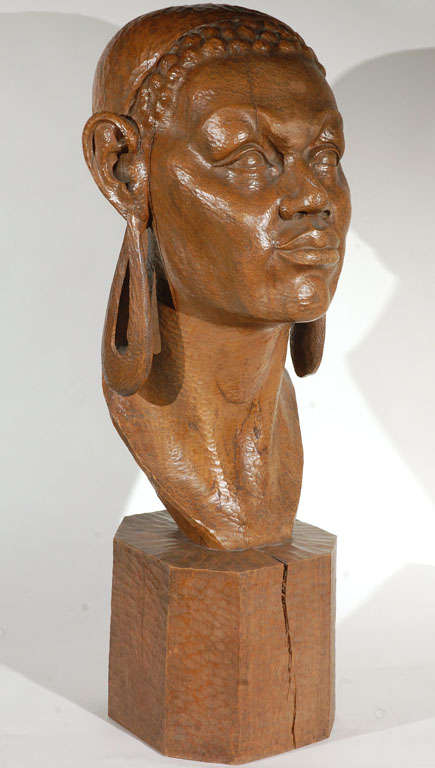 african wooden head carvings
