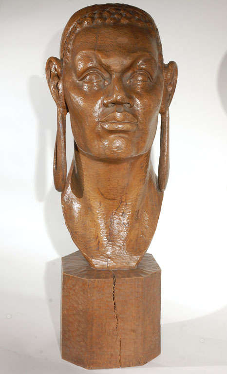carved head