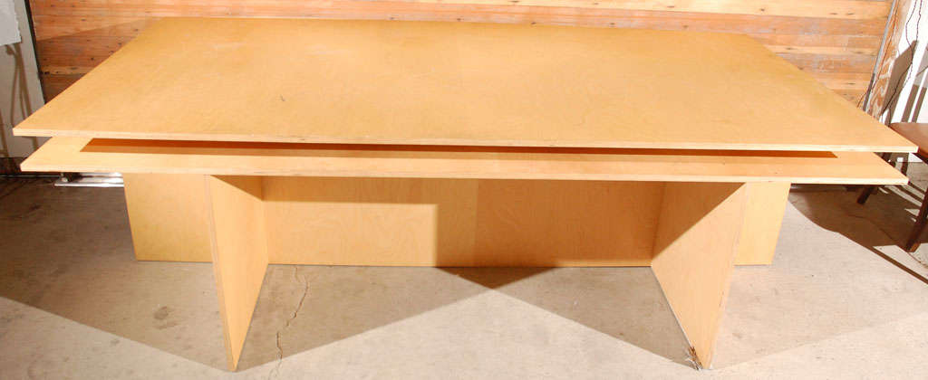 donald judd plywood table