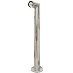 Chrome Floor Lamp with Adjustable Periscope Top