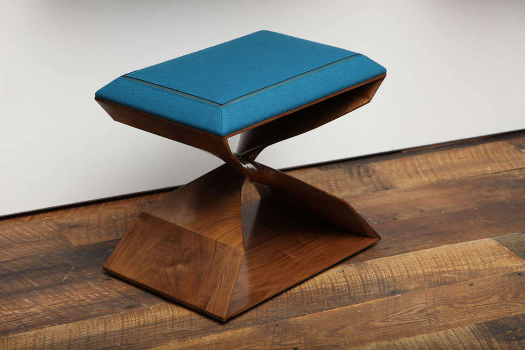 Carol Egan, Sculptural Hand-Carved Walnut Stool, United States, 2012 In New Condition For Sale In New York, NY