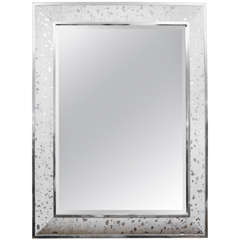 Furhide Frame with Silver Detailing Mirror