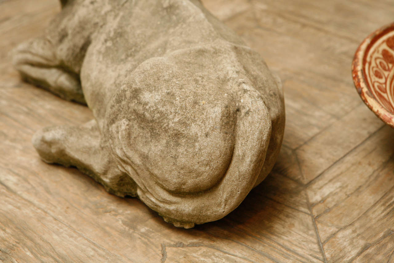 Stone Scupture of a Recumbent Calf 1