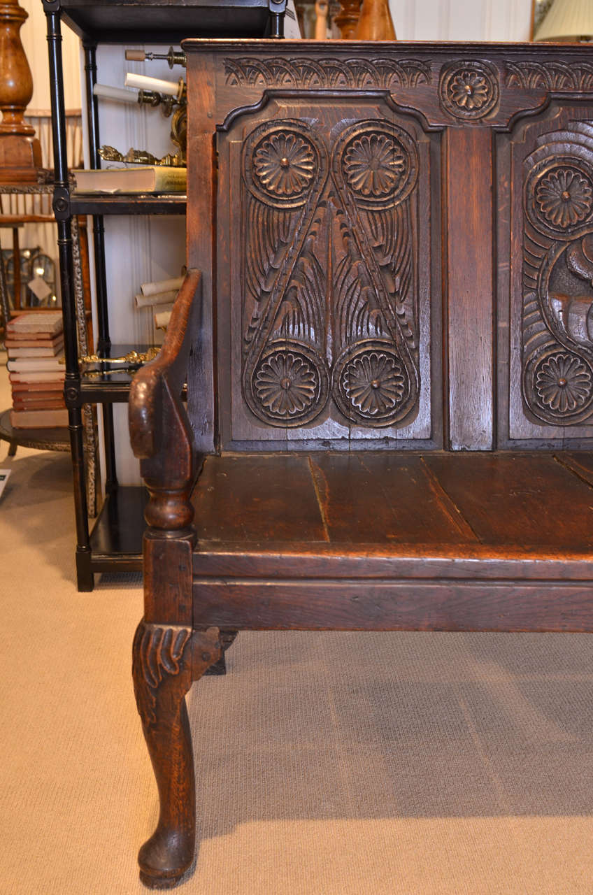 Settle in Oak at 1stdibs