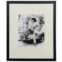 Black and White Framed Fashion Photograph, London 1970's