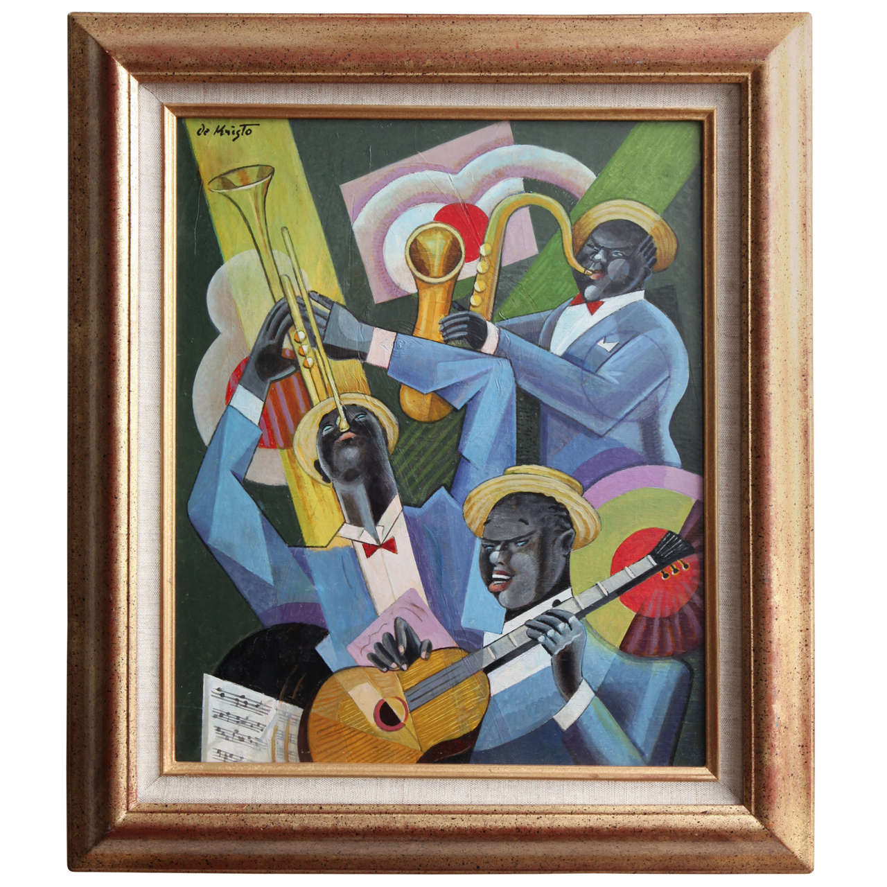 Bela De Kristo "Jazz Trio" Painting