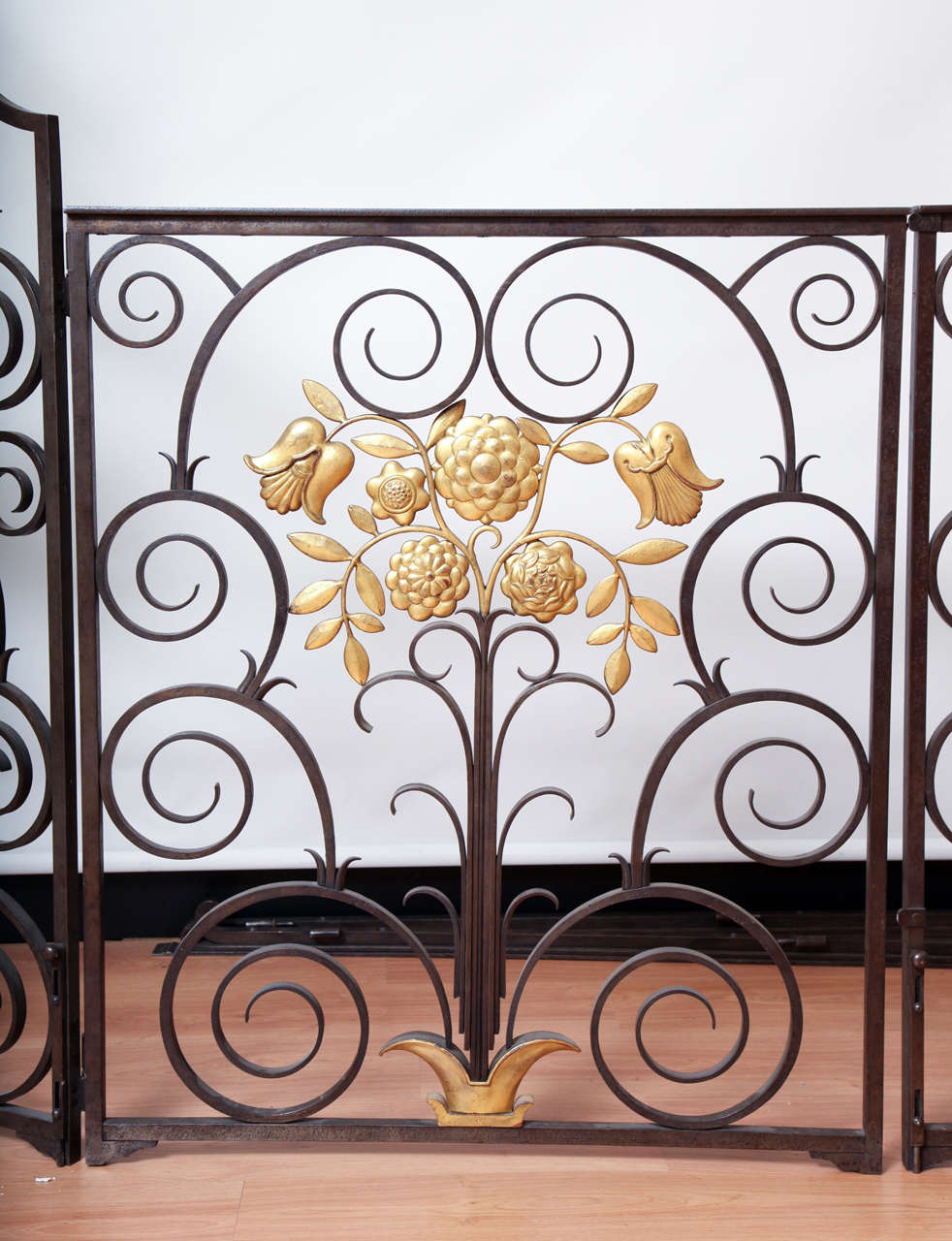 Art Deco French 1940s Wrought Iron Screen/Gate