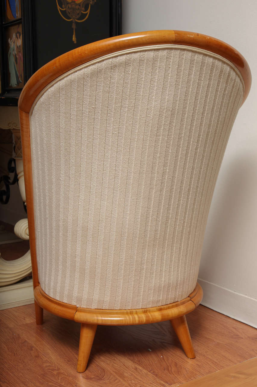 Mid-20th Century French Fireside Chair For Sale