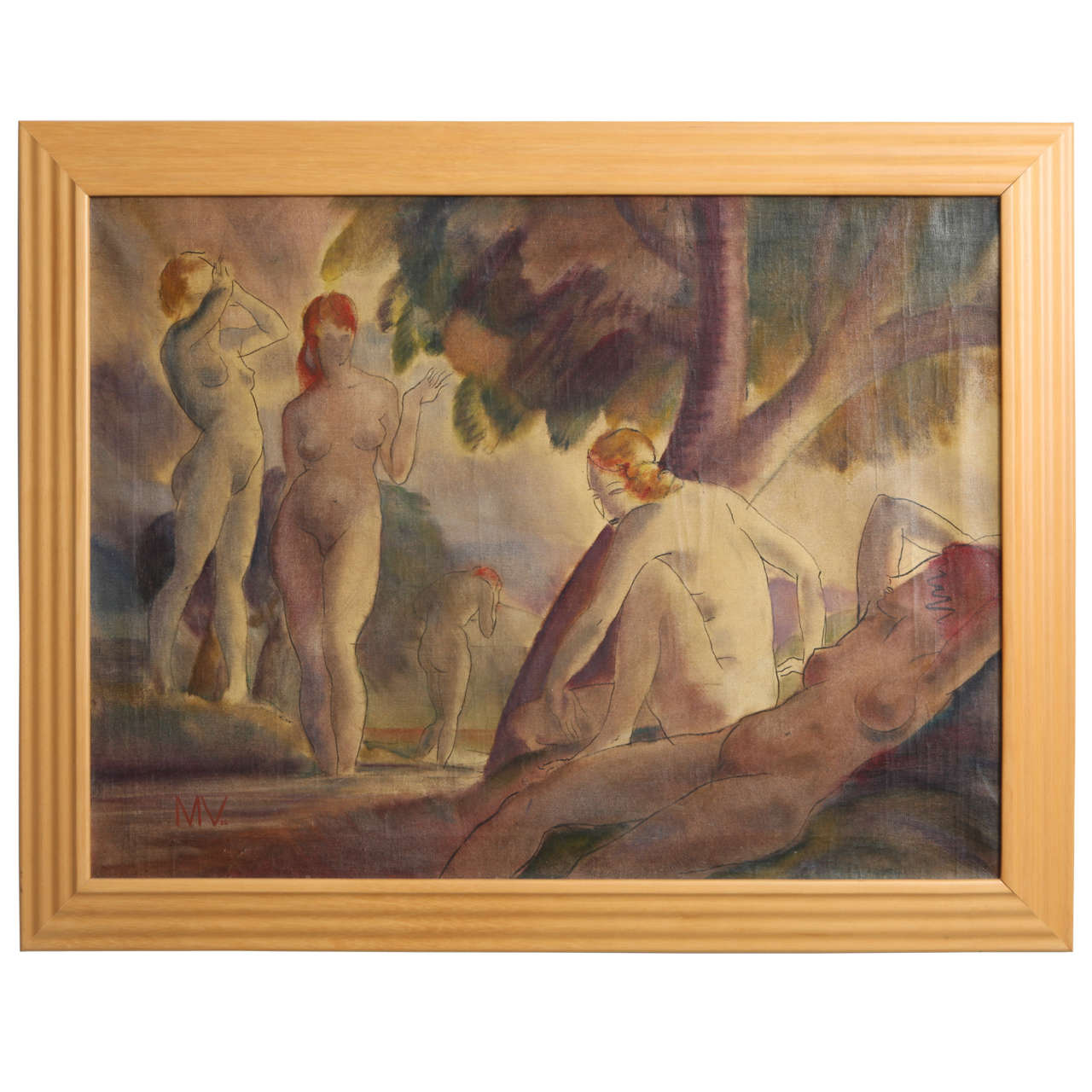 Desnudos en el baño, 1938