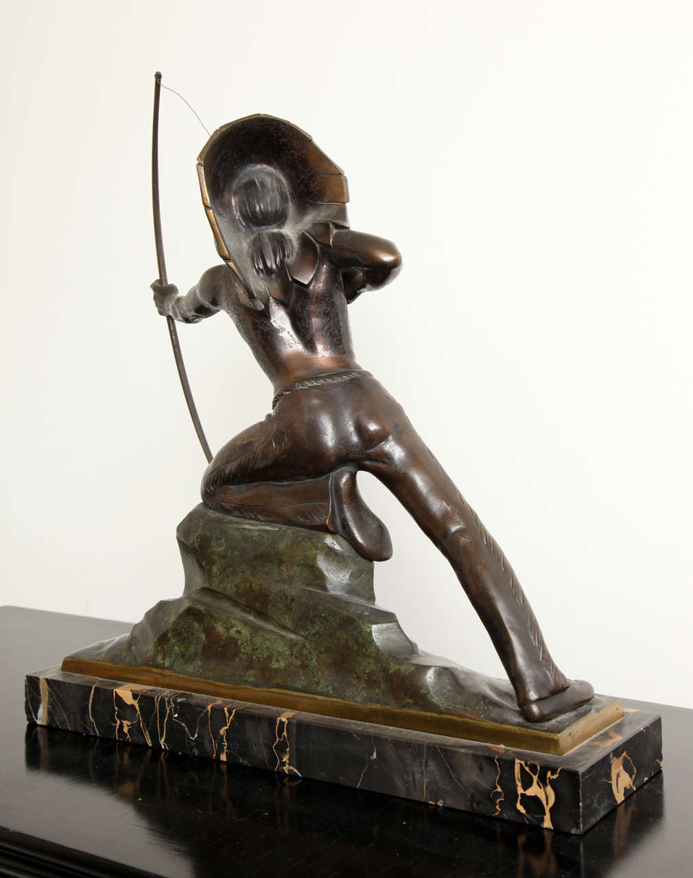 French Art Deco Bronze Signed E. Guy For Sale 4