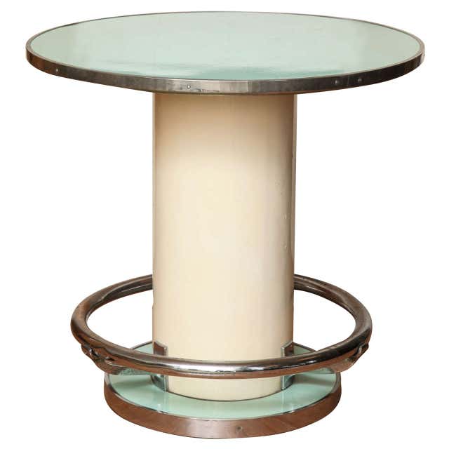 Lune Round Dining Table, High Gloss Mint blue Lacquered Wood Light ...
