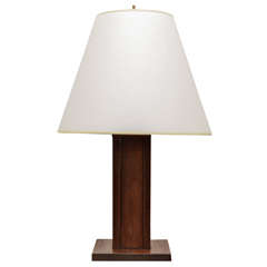 Square Mission Style Wooden Table Lamp