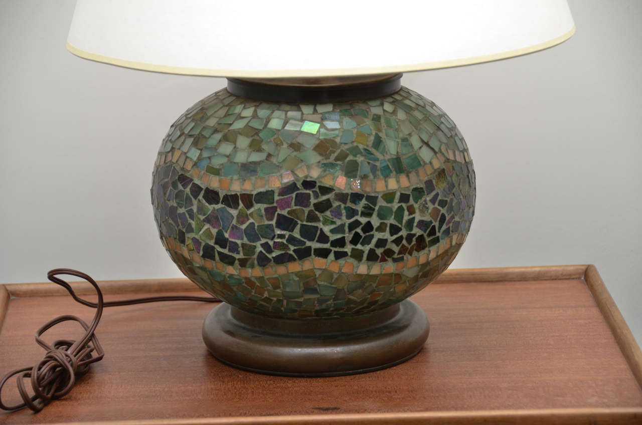 Arts and Crafts Mosaic Table Lamp at 1stDibs