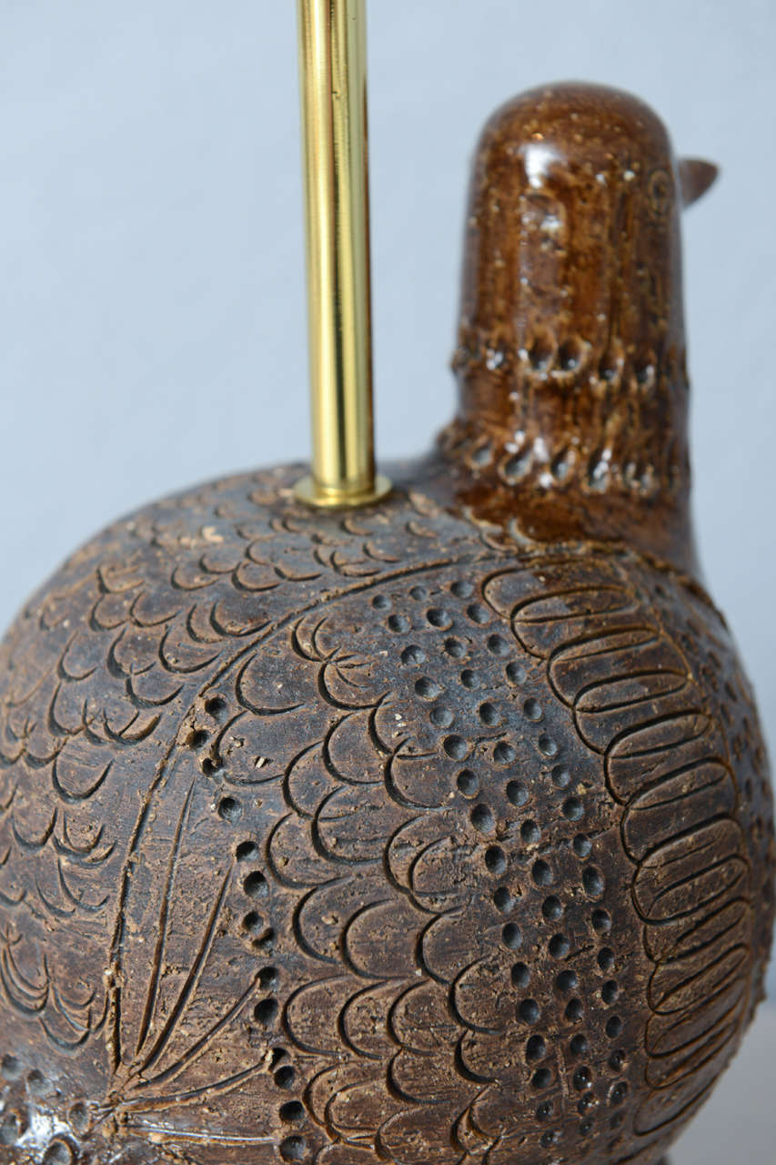 Ceramic Partridge Lamp by Aldo Londi for Bitossi 3