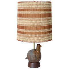 Ceramic Partridge Lamp by Aldo Londi for Bitossi