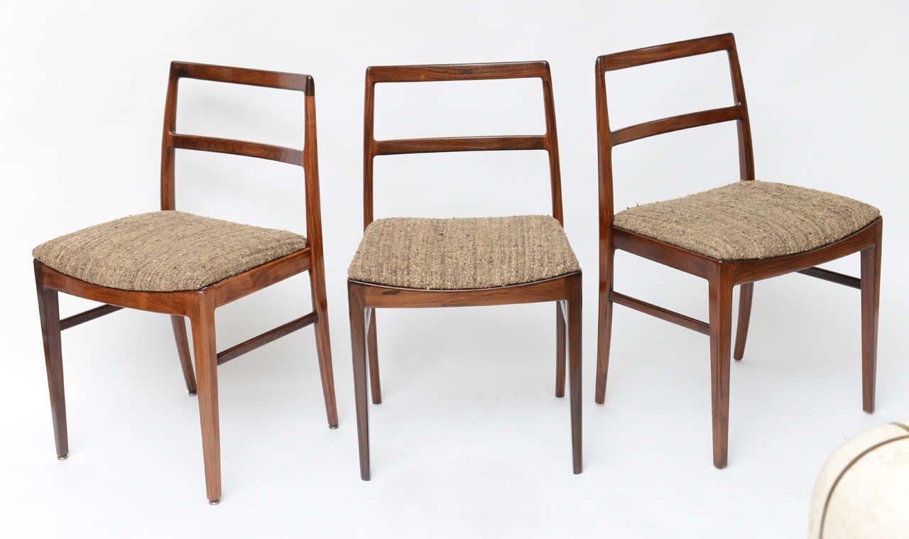 Mid-Century Modern Set of 6 Danish Rosewood Dining Chairs