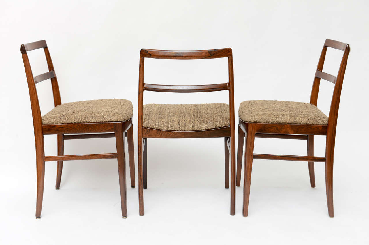 Mid-20th Century Set of 6 Danish Rosewood Dining Chairs