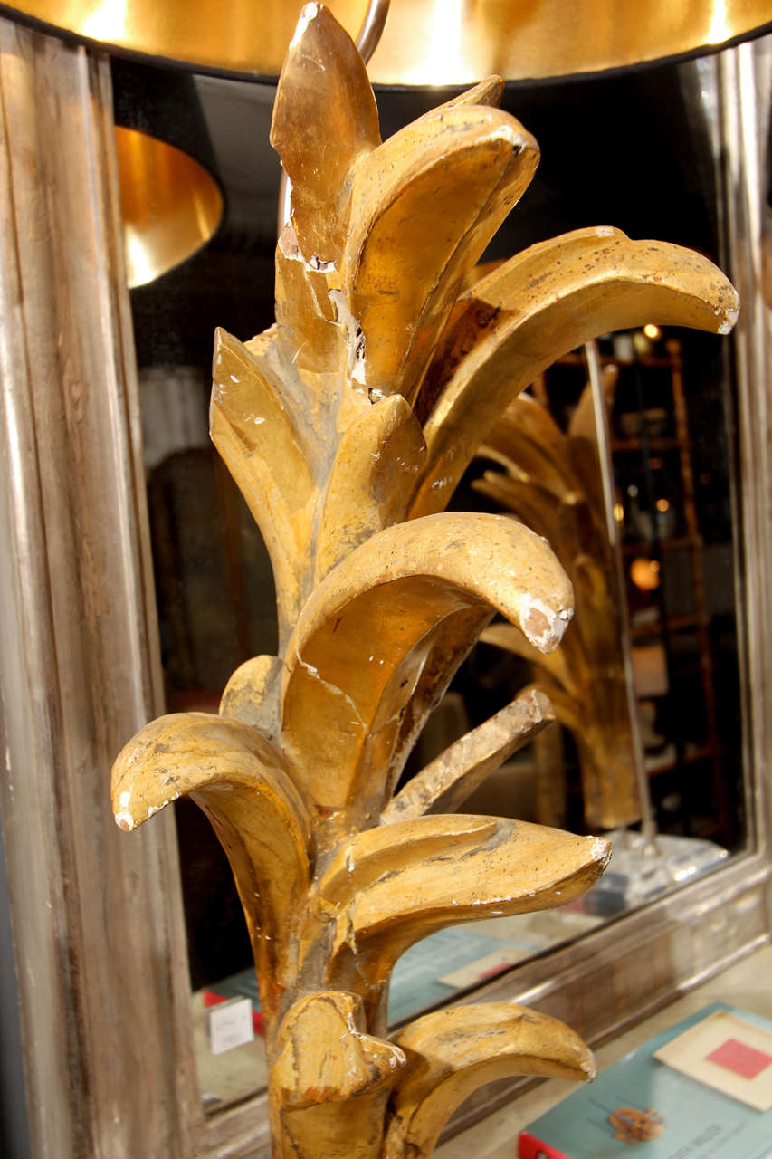 19th Century Gilded French Fragment Lamps