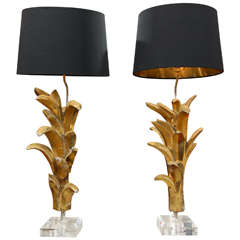 Gilded French Fragment Lamps