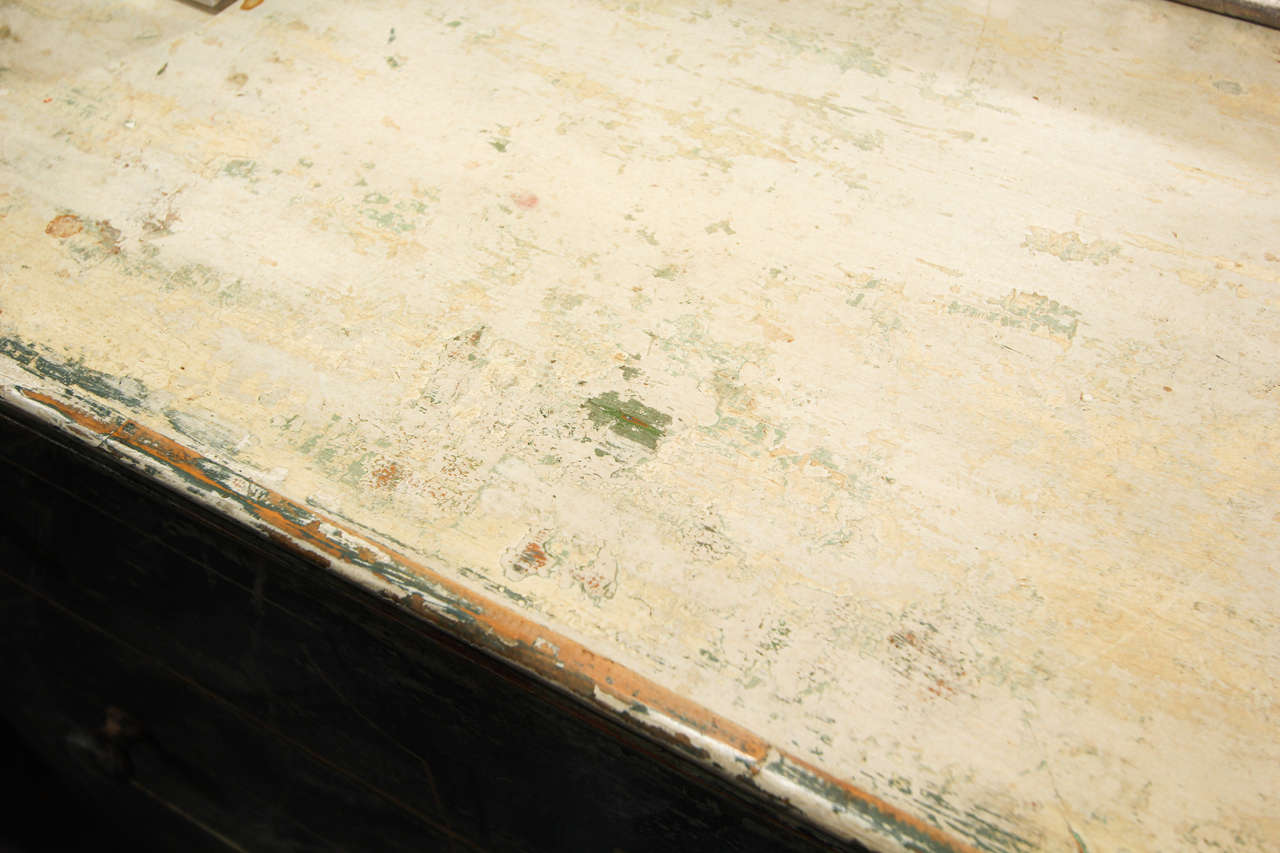 Faux Painted Chest In Distressed Condition In Seattle, WA
