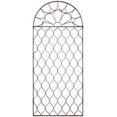 Antique Tall Italian Wrought Iron Grill