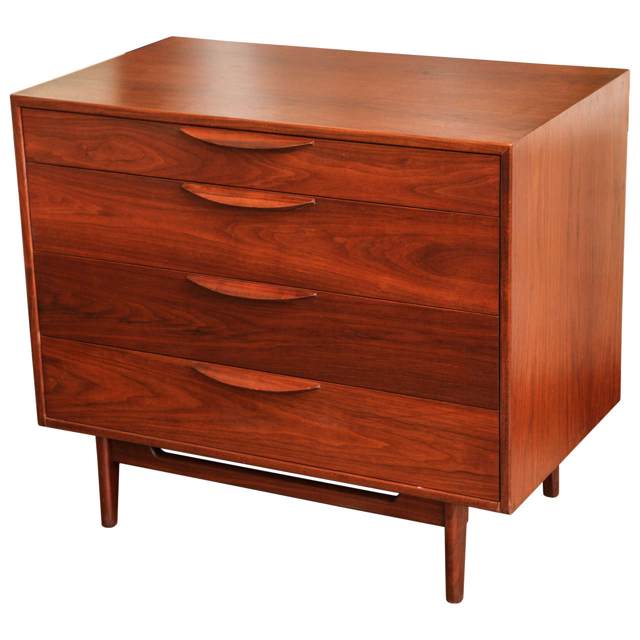 Walnut Chest by Jens Risom, circa 1950 For Sale