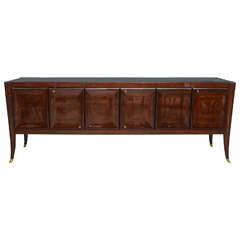 Rare Italian Palisander Walnut and Olivewood Buffet or Sideboard by Paolo Buffa
