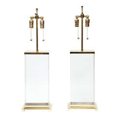 Karl Springer Lucite Lamps Karl Springer Lucite Lamps