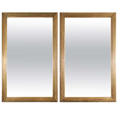 Pair of Early 19th Century Reeded Mirrors