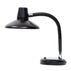 Retro Clean-Lined Black Gooseneck Desk Lamp