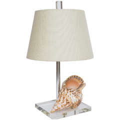 Vintage Conch Shell Lamp
