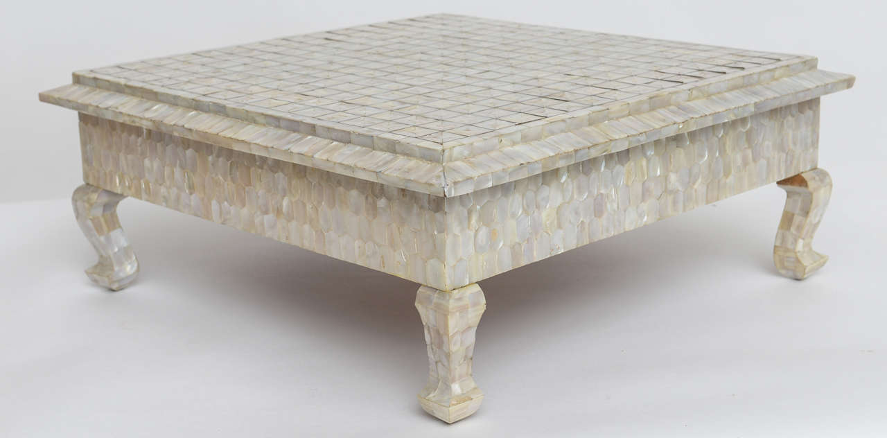 Agra Mother-of-Pearl and Brass Low Table