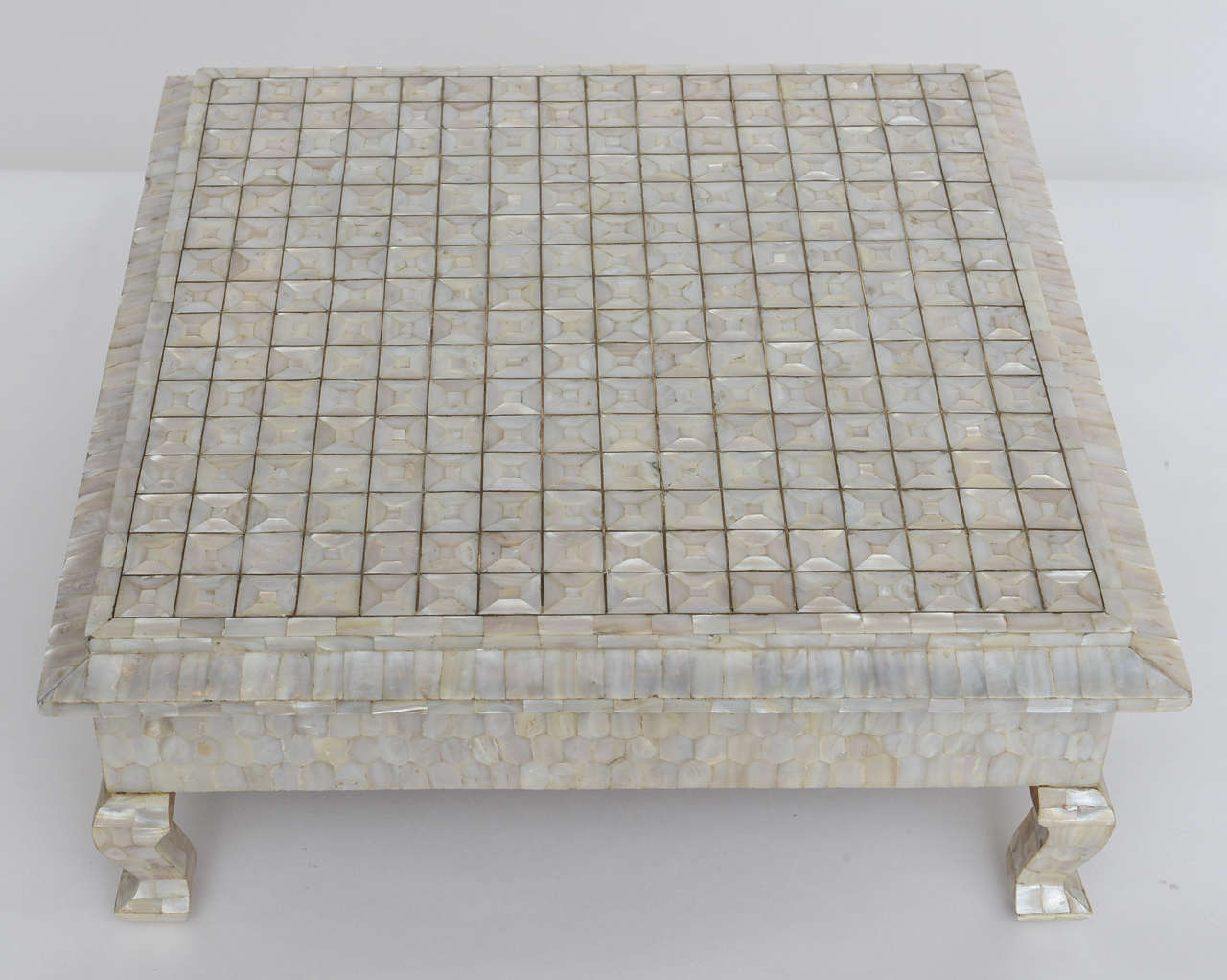 Mother-of-Pearl and Brass Low Table 2