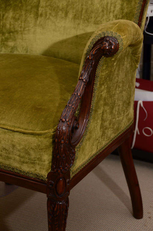 French Butterfly Wing Chair