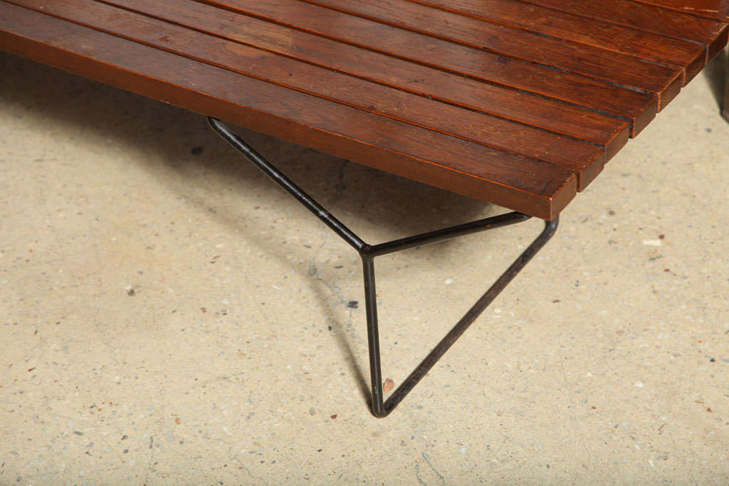 American early Harry Bertoia Bench