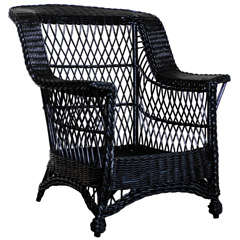 Antique American Wicker Bar Harbor Chair