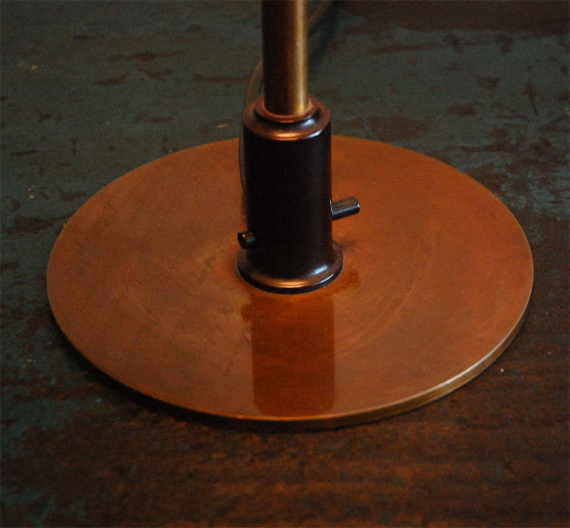 Danish Large Poul Henningsen 4/5 Copper Table Lamp