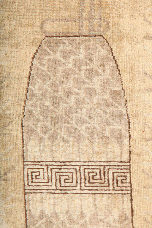 Antique 1870s Persian Samarkand Khotan Rug, Wool, 7' x 14' For Sale 3