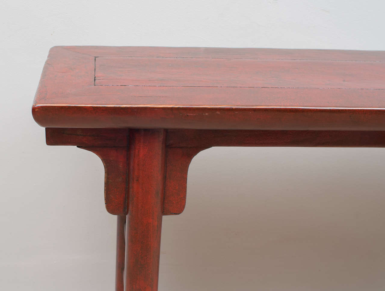 Chinese Ming Style Red Lacquer Altar Table