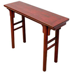 Ming Style Red Lacquer Altar Table