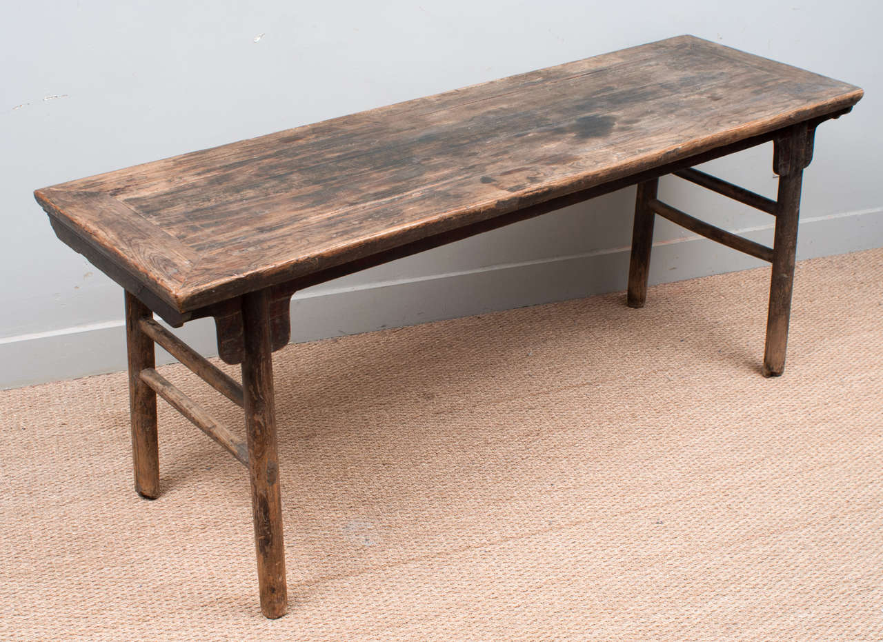 Ming style Chinese Scholar's Painting Table. Centuries of age are evident in its warm, compelling patina. Perfect as a spacious, elegant desk, or dining table.