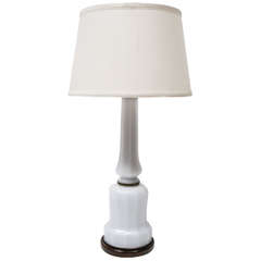 Vintage French Opaline Lamp