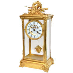Unusual crystal clock.