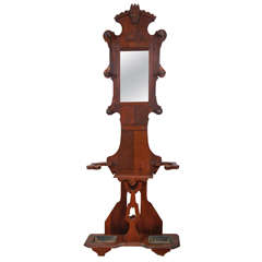 Antique East Lake Mahogany Hall Stand