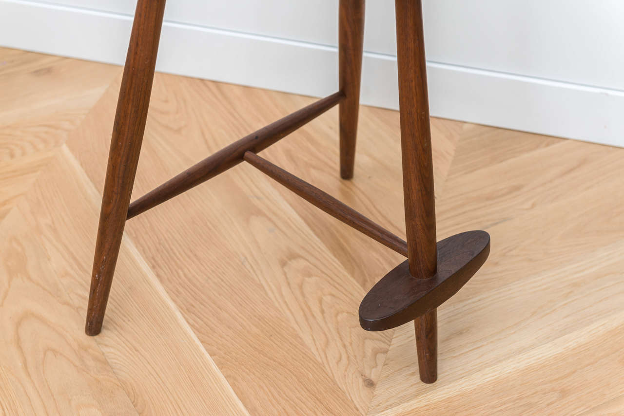 George Nakashima Walnut Mira Stool For Sale 1